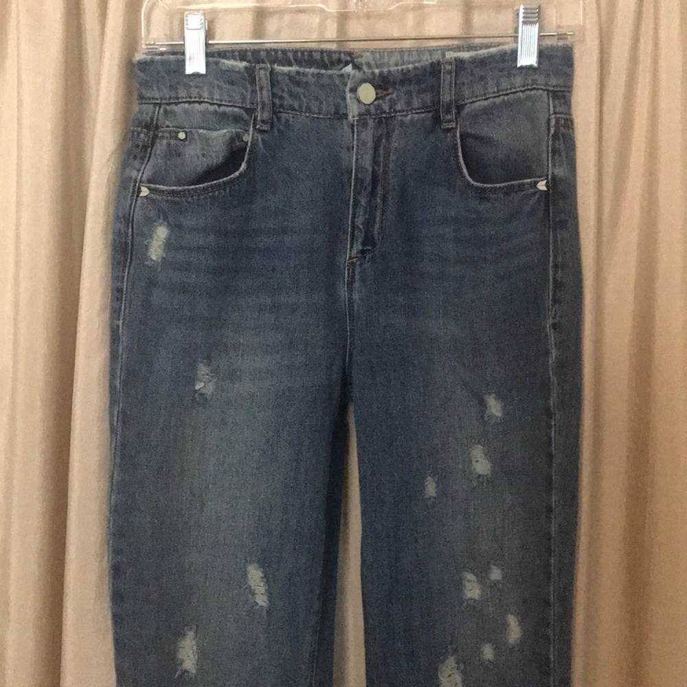 Ban.jera high waisted crop jeans